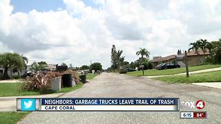 Waste Pro accused of spilling trash on Cape Coral streets