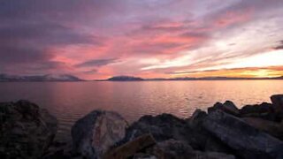 TImelapse: Impressionante pôr-do-sol no Utah