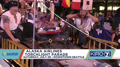 SeaFair Alaska airlines Torchlight Parade!