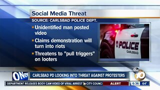 Carlsbad police look into threat against protesters