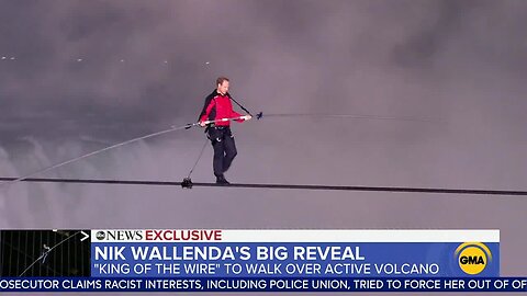 King of the wire Nik Wallenda to walk across an active volcano on live television