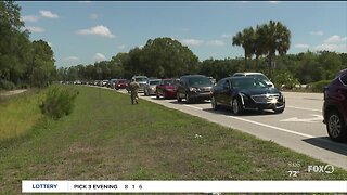 Expect long wait at testing site in Fort Myers