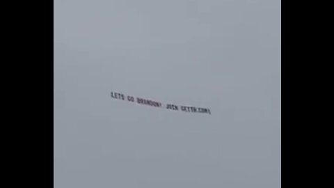 Let's Go Brandon Banner Flies Over Trump Rally in Iowa