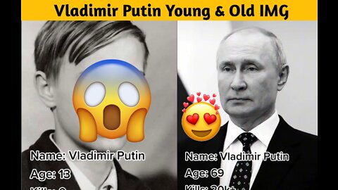 Vladimir Putin Young🤔 & Old IMG🔥 Rumble Vide Viral