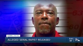 Alleged serial rapist released