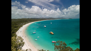 Drone Footage - Whitehaven Beach South, Airlie Beach, Queensland