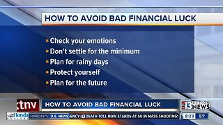 Financial Advisor Brad Zucker shares tips on how to avoid bad financial luck