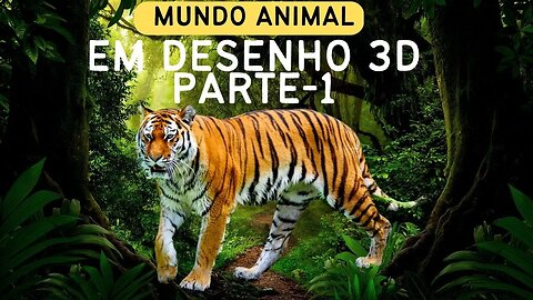 Mundo Animal em Desenho 3D parte 1