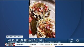 Breakfast Stop sells meals to go