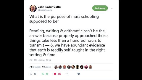 John Taylor Gatto - The Purpose of Schooling