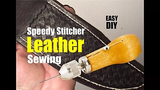 How to sew Leather with the Speedy Stitcher sewing Awl