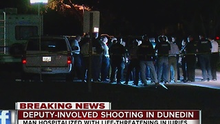 Man transported to hospital after deputy-involved shooting in Dunedin