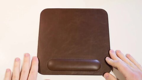 Unboxing the Londo Brown Faux Leather Mouse Pad with Wrist Wrest