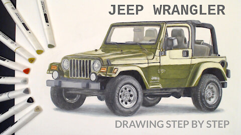 Jeep Wrangler Anniversary Edition - Drawing