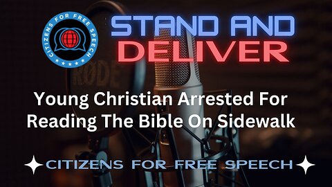 Young Christian Arrested For Reading The Bible On Sidewalk