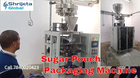 1kg 2Kg Sugar Pouch Packing Machine | Collar Type Cup Filler Packaging Machine - Shrijeta Global