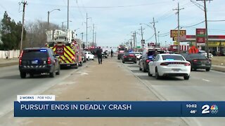 Pursuit ends in deadly crash