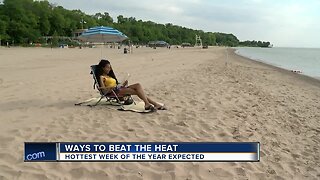 Locals hit beach for potentially hottest week of the year