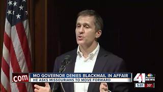 Missouri governor denies alleged blackmail