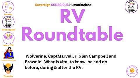 RV RoundTable with Wolverine, Capt Marvel Jr, Lobstr TOM & Brownie