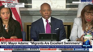 "Migrants Are Excellent Swimmers" -- NY Mayor Floats Migrants For Lifeguard Shortage