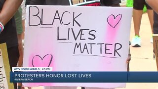 Protesters honor lost lives in Riviera Beach