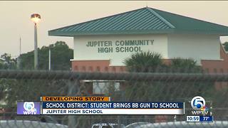 Student caught with BB gun at Jupiter High School