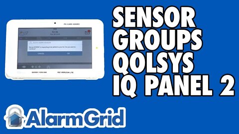 Sensor Groups on the IQ Panel 2 - Overview