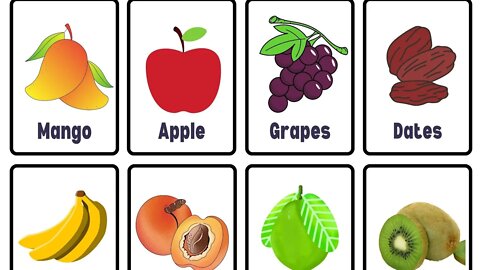 Fruits name in Hindi and English for kids |🍎🍌🍉🍈🍇| fruits name for kids|❤️🍎|@Kids video station