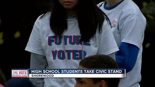 Shorewood students get involved in the election porcess despite being to young to vote