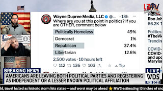More Americans Are Trying To Deal With Being Politically Homeless 02/16/2021