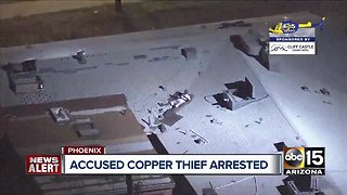 Copper thief arrested in Phoenix