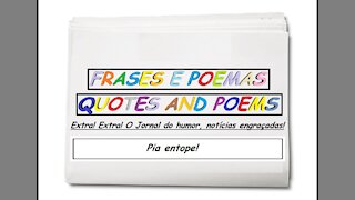 Notícias engraçadas: Pia entope! [Frases e Poemas]