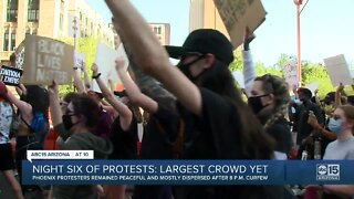 Protests in Phoenix for sixth straight night