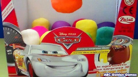 Cars Playdoh Eggs Surprise for Kids to Enjoy