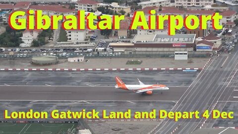 London Gatwick to Gibraltar, Landing and Departing at Gibraltar