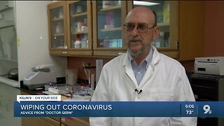 “Dr. Germ’s” advice on killing coronavirus