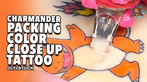 Charmander Color Packing Close Up Tattoo