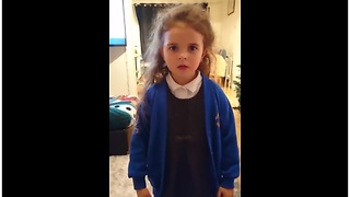 6-year-old girl raps along to 'Man's Not Hot'