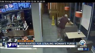 Detectives searching for man who stole woman's purse at McDonald's