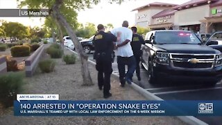 140 Phoenix area arrests made by U.S. Marshals in Operation Snake Eyes