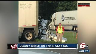 One person killed in I-70 crash in Clay County