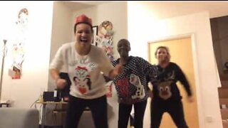 Family entertains internet with their Christmas funk and soul dance