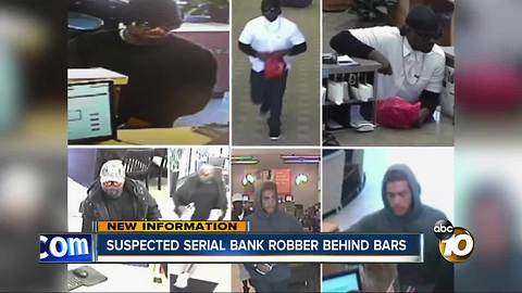 Suspected serial bank robber behind bars