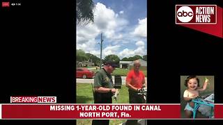 Missing 1-year-old found in canal