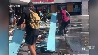 Tampa football stars team up to help vandalized store