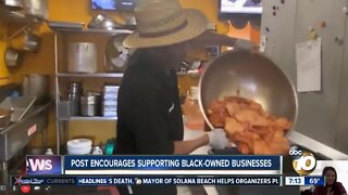 Post supporting San Diego's Black-owned eateries goes viral