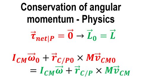 Conservation of angular momentum - Rotational dynamics - Classical mechanics - Physics