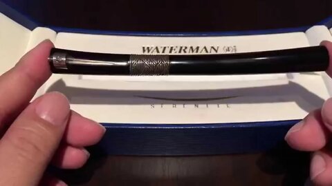Black and Silver Waterman Serenite rollerball writing instrument pen review