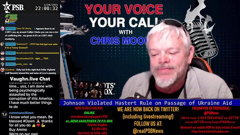 2024-04-20 22:00 EDT - Your Voice, Your Call: with Chris Moore